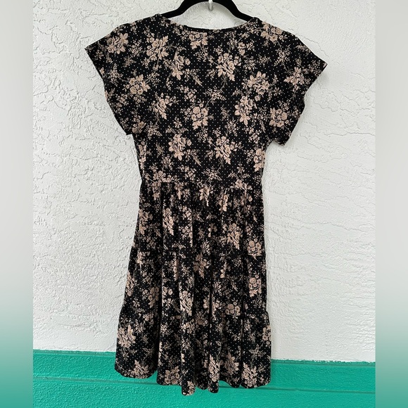 Urban Outfitters Julia Tiered Frock Mini Dress XS Super Soft Floral - Picture 11 of 12